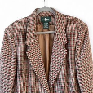 Hunt club English wool checkered blazer